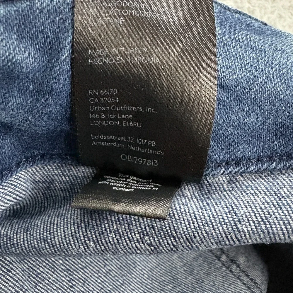 Pilcro Wide Leg Jeans in Dark Blue